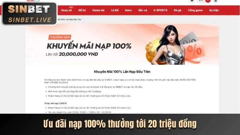 Ưu đãi và khuyến mãi thể thao 188cm win